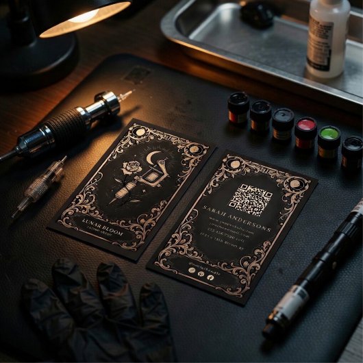 Luxury Tattoo Artist| Vintage Celestial 名刺