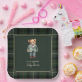 Luxury teddy bear baby shower ペーパープレート (パーティー)