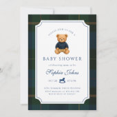 Luxury Teddy Bear baby shower  招待状 (正面)
