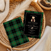 Luxury Teddy Bear baby shower Invitation 招待状