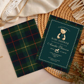 Luxury Teddy Bear baby shower Invitation 招待状