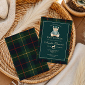 Luxury Teddy Bear baby shower Invitation 招待状