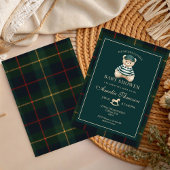 Luxury Teddy Bear baby shower Invitation 招待状