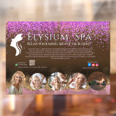 Luxury Terracotta Gold Spa Beauty Wellness QR ウィンドウサイン (シート2)