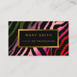 Luxury Tigerモダンがテキストを追加 名刺