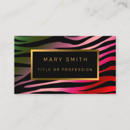 Luxury Tigerモダンがテキストを追加 名刺