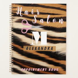 Luxury Tiger Skin Faux Fur Hair Salon プランナー手帳