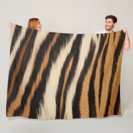 Luxury Tiger Skin Faux Fur Wild Animal Stripe フリースブランケット