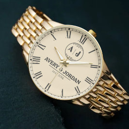 Luxury Timeless Elegant Minimalist Monogram  腕時計