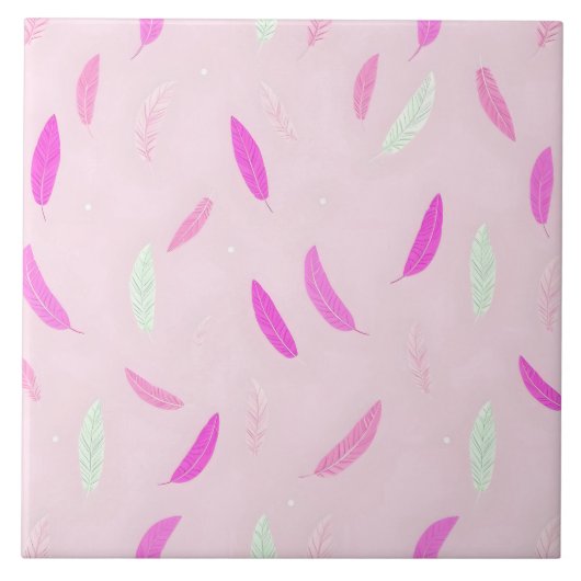 Luxury Trendy Feathers Boho Collection タイル (正面)