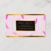 Luxury Trendy Feathers Boho Collection 名刺 (正面)