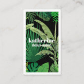 Luxury Tropical Modern Boutique & Salon Black 名刺 (正面)