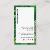Luxury Tropical Modern Boutique & Salon Green 名刺 (裏面)