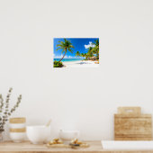 Luxury tropical resort beach ポスター (キッチン)