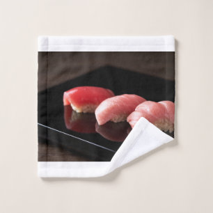 Luxury Tuna Towel Set – Minimal Sushi Style バスタオルセット