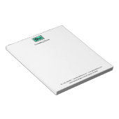 Luxury Turquoise & Black Key Real Estate  ノートパッド (アングル)