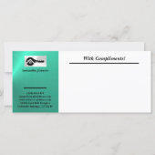 Luxury Turquoise Black Key With Compliments Slip (正面)