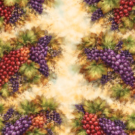 Luxury Tuscan Grapes Watercolor Table Runner ミディアムテーブルランナー