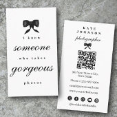 Luxury Unique  Elegant Photographer QR Code 名刺