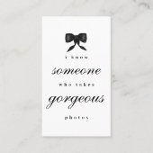 Luxury Unique  Elegant Photographer QR Code 名刺 (正面)