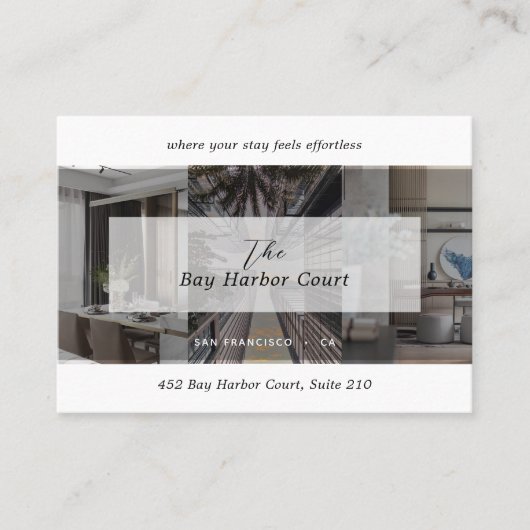 Luxury Vacation Rental Property Host Manager Photo コーリングカード (正面)