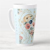 Luxury, Valentine's Day, Flowers of My Heart カフェラテマグ (左アングル)