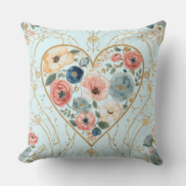Luxury, Valentine's Day, Flowers of My Heart クッション