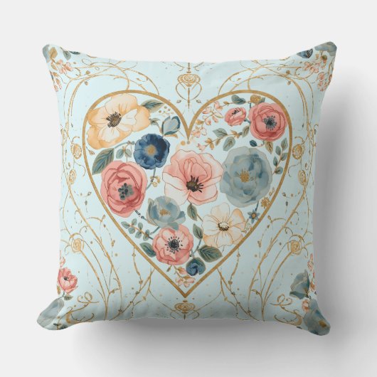 Luxury, Valentine's Day, Flowers of My Heart クッション (正面)