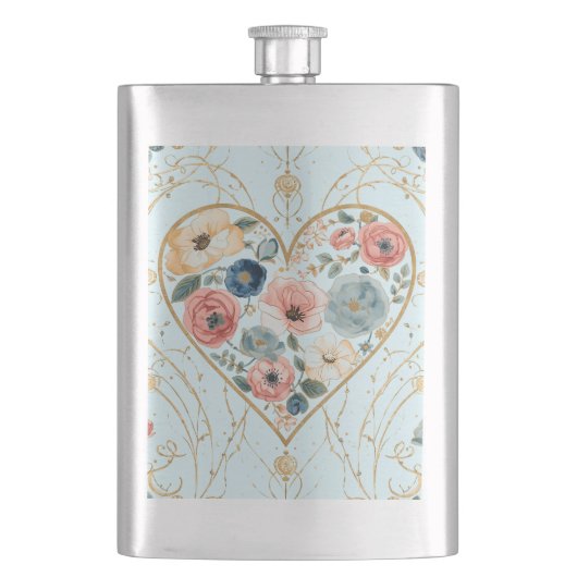 Luxury, Valentine's Day, Flowers of My Heart フラスク (正面)