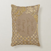 Luxury, Valentine's Day, Gold Flowers, Pixels  アクセントクッション (正面(垂直))