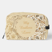 Luxury,Valentine's Day,Lovely Gold Flowers Pattern ドップキット (裏面)