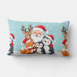 Luxury Velvet Christmas Throw Pillow ランバークッション