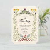 Luxury Victorian Botanical Wedding 招待状 (スタンド正面)