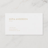 Luxury Victorian Gold Rococo Frame White Floral 名刺 (裏面)