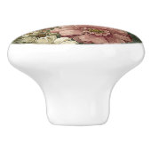 Luxury Vintage British Classic Countryside Floral セラミックノブ (側面)