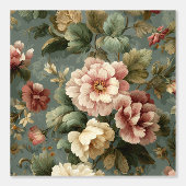 Luxury Vintage British Classic Floral Countryside 壁紙 (正面)