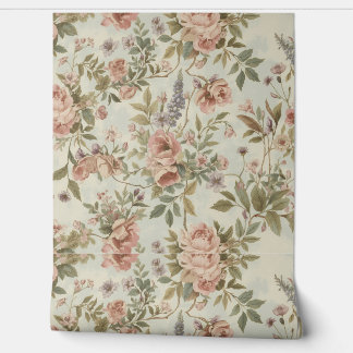 Luxury Vintage British Classic Floral Countryside 壁紙