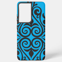 Luxury Vintage Floral Frame Decorative Art Samsung Galaxy S21 Ultraケース