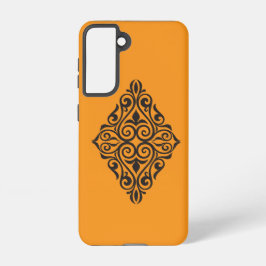 Luxury Vintage Floral Frame Decorative Art Samsung Galaxy S21ケース