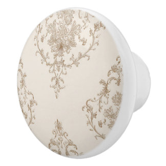 Luxury Vintage French Baroque Royal Gold Black セラミックノブ