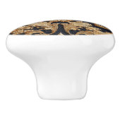 Luxury Vintage French Baroque Royal Gold Black セラミックノブ (側面)