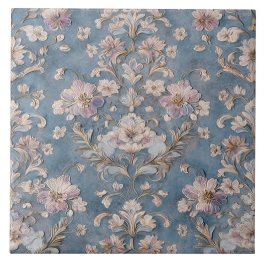 Luxury Vintage Imperial Floral タイル (正面)