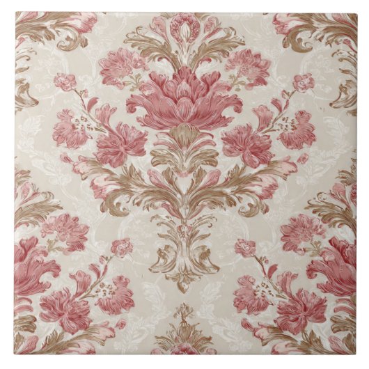 Luxury Vintage Imperial Floral タイル (正面)