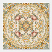 Luxury Vintage Imperial Floral 壁紙 (正面)