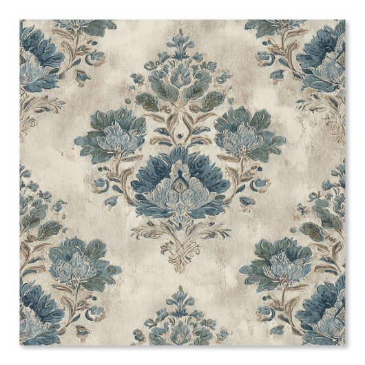 Luxury Vintage Imperial Floral 壁紙 (正面)