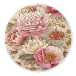 Luxury Vintage Indira Floral セラミックノブ