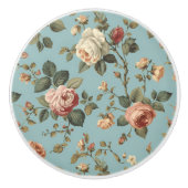 Luxury Vintage Indira Floral セラミックノブ (正面)