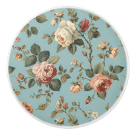 Luxury Vintage Indira Floral セラミックノブ