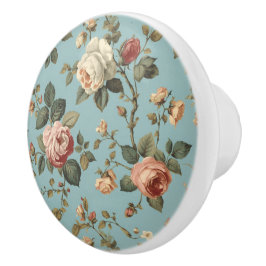 Luxury Vintage Indira Floral セラミックノブ