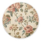Luxury Vintage Indira Floral セラミックノブ (正面)